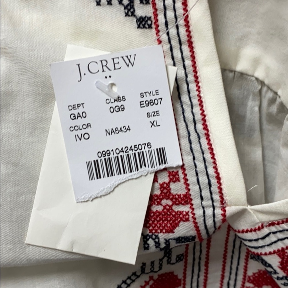 J Crew Boho Top XL NWT - Picture 5 of 6